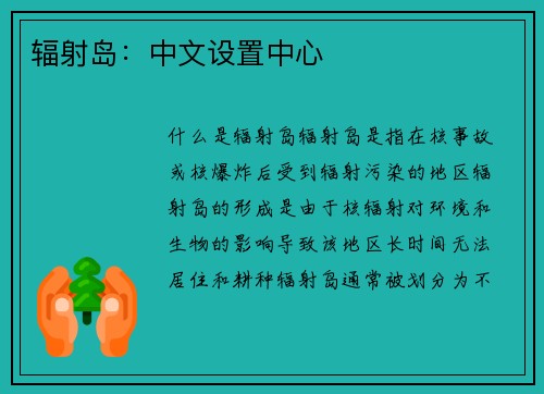 辐射岛：中文设置中心